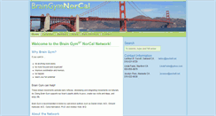 Desktop Screenshot of braingymnorcal.net